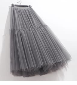 Summer High Waist Long Tulle Skirts for Women Solid Color A-Line Tutu Mesh Clothing Spring Autumn Female Pleated Skirts