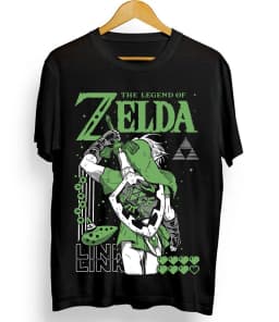 The Legend of T-shirt Link To The Past Funny Anime Black Shirt All Size