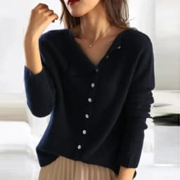 Autumn Winter Sweater Women Elegant Button Design Knitted Cardigans For Women Casual Sweaters