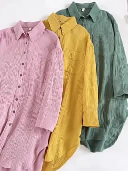 100% Cotton Chic Elegant Shirt Dress For Women Turn Down Collar Long Sleeve Party Birthday Dress Boho Sundress Vestidos