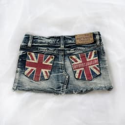 2000s Y2k Grunge Sexy Washed Denim Shorts Britain Harajuku Women Rider Motorcycle Hot melt Printing Shorts Low Waist Mini Skirts