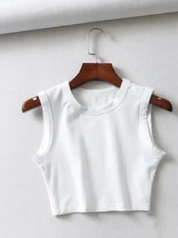 2024 Summer vintage white crop tops women biker black punk sexy tank top korean streetwear cropped sleeveless top feminino