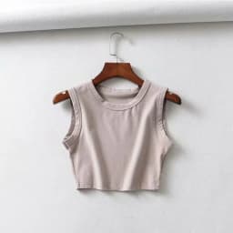 2024 Summer vintage white crop tops women biker black punk sexy tank top korean streetwear cropped sleeveless top feminino