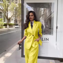Fashion Chic Classic Black Women's Suits Notch Lapel Two Piece Jacket Pants Female Clothing Formal Office Lady Blazers Sets