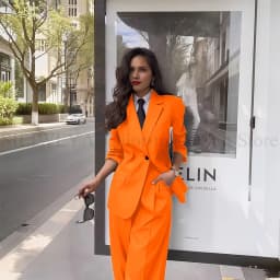 Fashion Chic Classic Black Women's Suits Notch Lapel Two Piece Jacket Pants Female Clothing Formal Office Lady Blazers Sets