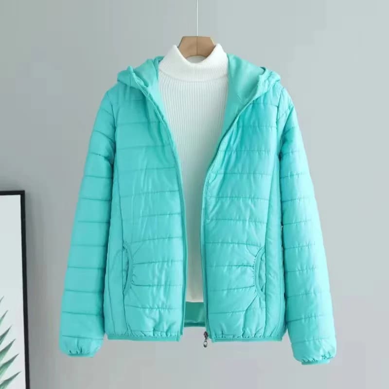 Women Jacket Autumn Winter Parkas 2024 New Female light Thin Down Cotton Coat Ladies Casual Hooded Short Warm Basic Overcoat