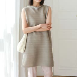 ALSEY Pleated Summer Classic Women's Dresses Loose Plus Size Sleeveless Design Dresses 2025 Spring New