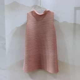 ALSEY Pleated Summer Classic Women's Dresses Loose Plus Size Sleeveless Design Dresses 2025 Spring New