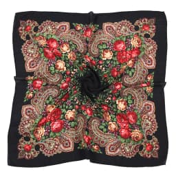 Russian Retro Floral Scarf Ethnic Style Small Square Head Scarves Handkerchief Ladies Headband Scarf Bandana Hair Wraps