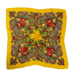 Russian Retro Floral Scarf Ethnic Style Small Square Head Scarves Handkerchief Ladies Headband Scarf Bandana Hair Wraps