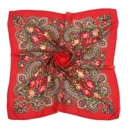Russian Retro Floral Scarf Ethnic Style Small Square Head Scarves Handkerchief Ladies Headband Scarf Bandana Hair Wraps