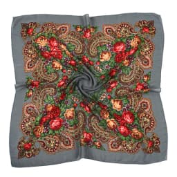Russian Retro Floral Scarf Ethnic Style Small Square Head Scarves Handkerchief Ladies Headband Scarf Bandana Hair Wraps