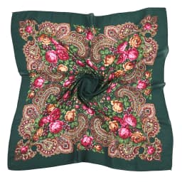 Russian Retro Floral Scarf Ethnic Style Small Square Head Scarves Handkerchief Ladies Headband Scarf Bandana Hair Wraps