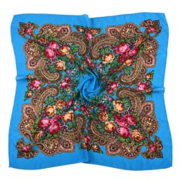 Russian Retro Floral Scarf Ethnic Style Small Square Head Scarves Handkerchief Ladies Headband Scarf Bandana Hair Wraps