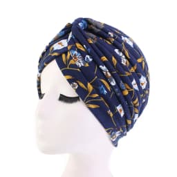 Leopard Snakeskin Floral Print Knotted Women's Turban Cap Muslim Headscarf Twist Knot Indian Cap Lady Bandanas Hair Accessories