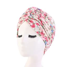 Leopard Snakeskin Floral Print Knotted Women's Turban Cap Muslim Headscarf Twist Knot Indian Cap Lady Bandanas Hair Accessories