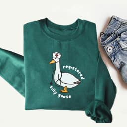Registered Silly Goose Sweatshirt Nurse Gift Funny Goose Graphic Sweatshirts Pullver Long Sleeve Knit Hoody Women's Clothing