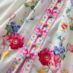 2025 Spring Fashion Gorgeous Long Dress Women Clothing Stand Long Lantern Sleeve Floral Print Single Breasted Belt Maxi Vestidos