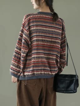 Amax LuluE 2025 Summer Womens Striped Jackets Japan Style Linen Printed Coats Ladies Vintage Loose Clothes Buttons Basic Jacket