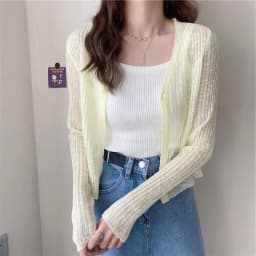 Lucyever White Sun Protection Cardigan Women Summer Thin Single Button Knitted Coat Female Sexy See Through Ice Silk Crop Tops