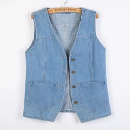 Women Vintage Denim Waistcoat Jacket 2026 Spring New Female Short Slim Sleeveless Coat Vest 6XL Single Breasted Solid Casual Top