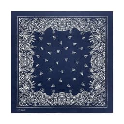 Popular Hip Hop Navy Blue Cashew Flower Bandana Men Women Outdoor Headbands Hair Band Wrist Wrap Amoeba Scarves Hair Accessories