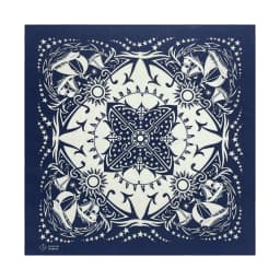 Popular Hip Hop Navy Blue Cashew Flower Bandana Men Women Outdoor Headbands Hair Band Wrist Wrap Amoeba Scarves Hair Accessories