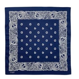 Popular Hip Hop Navy Blue Cashew Flower Bandana Men Women Outdoor Headbands Hair Band Wrist Wrap Amoeba Scarves Hair Accessories