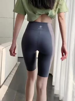 BIVIGAOS Summer Thin Sun Printed Sharkskin Cycling Shorts Women's Korean Slim High Waist Biker Shorts Sexy Sports Casual Shorts