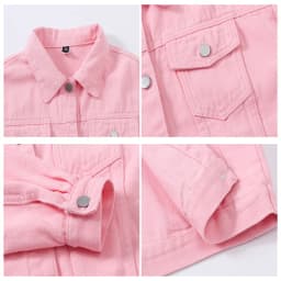 2026 New Women's Blue Denim Jacket Single-breasted Lapel Coat Fashion Casual Tops Green Black Red Outerwear Female Overcoat