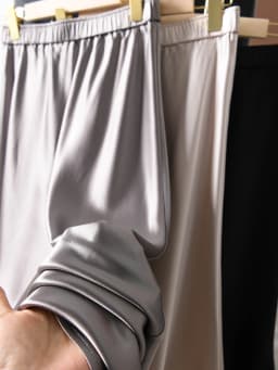 Elegant Glossy Acetic Acid Satin Skirt for Women Mid-Length Slim A-Line Maternity Style Spring Autumn New 6XL Sizes Available