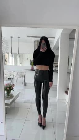 BIVIGAOS Spring New Colorful Mirror Leather Leggings Women Skinny Sexy Leather Pants High Waist Elastic Bright Leather Leggings