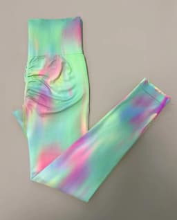 Women Tie Dye Seamless Leggings Scrunch Fitness High Waist Athletic Yoga Pants Soft Nylon Workout Elastic Gym Training Leggins