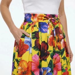 Luxury Designer Summer Women Floral Print 2 Piece Set High Quality Cotton Off-Shoulder Top & Maxi Skirt Fashion Vacation Outfit