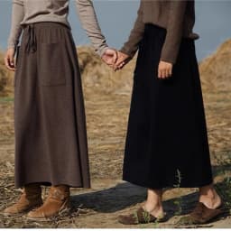25 New arrivals women's 100% wool skirts, women's autumn and winter long loose and comfortable knit bottoming cashmere skirts,