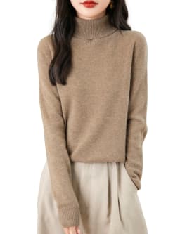 100% Merino Wool Sweater Women Wool Pullover Winter Sweater Warm Knitwear Wool Turtleneck Soft Wool Jumper Women Knit Sweater Au