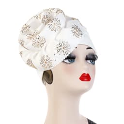 Big Flower Turban Bonnet Fashion Women's Head Wraps African Auto Gele Headties Muslim Headscarf Caps