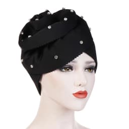 Big Flower Turban Bonnet Fashion Women's Head Wraps African Auto Gele Headties Muslim Headscarf Caps