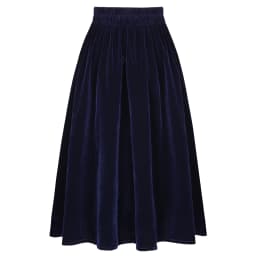 SISHION 2026 New Women Autumn Winter Skirt Pockets SS0032 Black Blue A Line Retro Vintage High Waist Long Midi Velvet Skirt