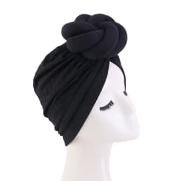 African Print Women Large Flower Stretch Turban Hat Headwrap Bonnet Hat Wedding Party Headwear Lady Muslim Hijab Hat Head Cover