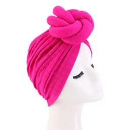 African Print Women Large Flower Stretch Turban Hat Headwrap Bonnet Hat Wedding Party Headwear Lady Muslim Hijab Hat Head Cover