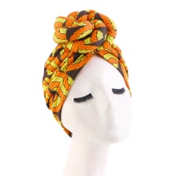 African Print Women Large Flower Stretch Turban Hat Headwrap Bonnet Hat Wedding Party Headwear Lady Muslim Hijab Hat Head Cover