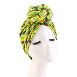 African Print Women Large Flower Stretch Turban Hat Headwrap Bonnet Hat Wedding Party Headwear Lady Muslim Hijab Hat Head Cover
