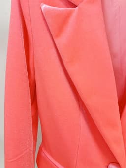 HIGH STREET Newest FW 2026 Designer Runway Suit Set Women's Single Button Velvet Lapel Blazer Flare Pants Set