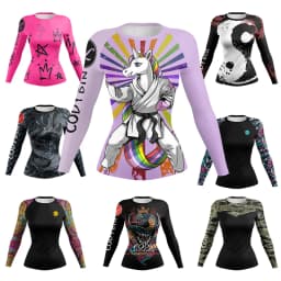 Fashion 3D Printed Comics MMA T-Shirt Women Compression Long Sleeve Fashion Bjj Rashguard Boxing Cosplay Costume Sport T Shirts