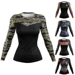 Fashion 3D Printed Comics MMA T-Shirt Women Compression Long Sleeve Fashion Bjj Rashguard Boxing Cosplay Costume Sport T Shirts