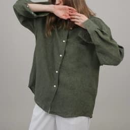 Casual 100% Linen Women Shirt Oversized Turn Down Collar Long Sleeve Elegant And Vintage Women'S Blouses Blusa Feminina