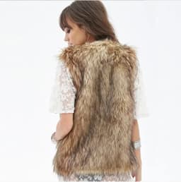 Fashion Hot Style Imitation Fur Coat Female Raccoon Fur Vest Fur Vest Eam Twotwinstyle Knit Vest