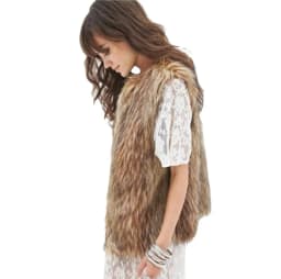 Fashion Hot Style Imitation Fur Coat Female Raccoon Fur Vest Fur Vest Eam Twotwinstyle Knit Vest