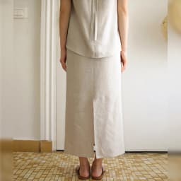 100% Linen Long Skirts For Women Skirts Casual High Waist Back Zipepr A-Line Female Skirt With Lining Faldas Largas Mujer